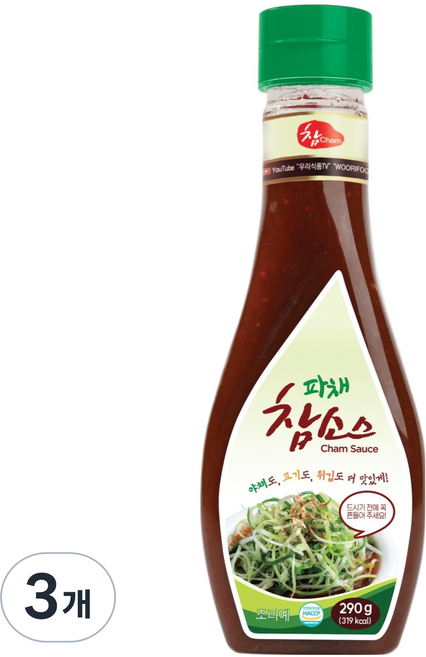 참 우리식품 파채 참소스, 290g, 3개