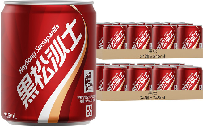 黑松 沙士, 245ml, 48罐