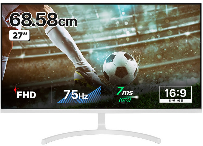 와이드뷰 FHD 스마트 모니터, 68cm, EKW271FMA11(화이트)