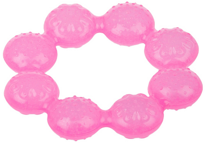 Nuby 冰膠固齒器, 固齒器, 粉圈圈, 1個