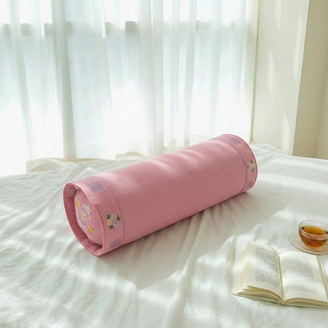 베고자니 피그먼트 충무원 편백메밀베개, 분홍, 1개