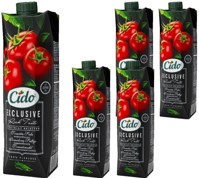 시도 씨솔트 토마토주스, 5개, 1L