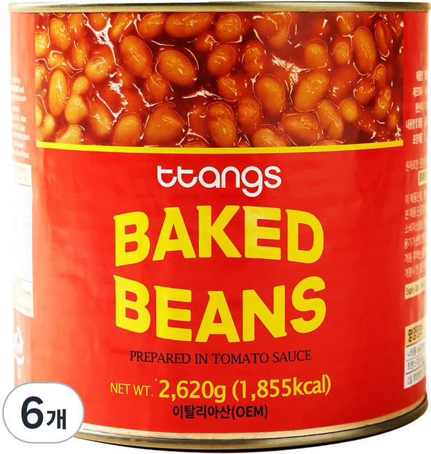 땅스 베이크드 빈스, 6개, 2.62kg