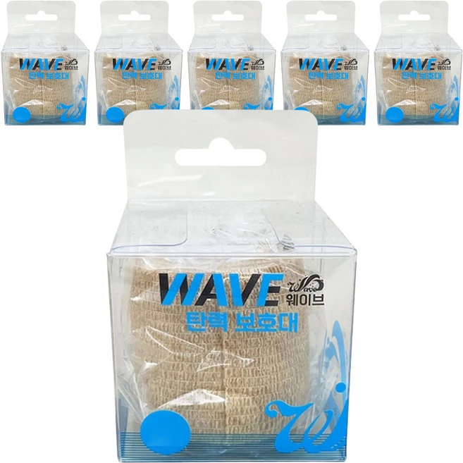 웨이브 탄력 보호대 5cm, 1개입, 6개 - 쿠팡