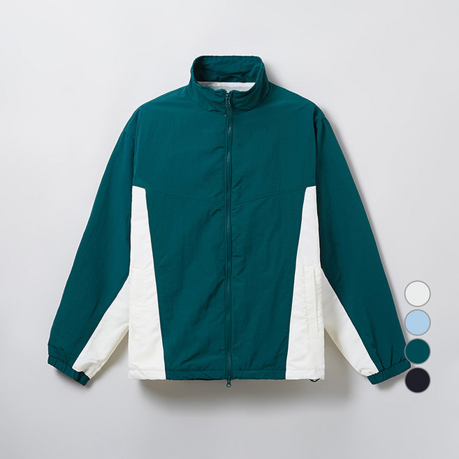 스파오 남녀공용 UV차단 배색 윈드브레이커 바람막이 점퍼 SPJJE23C21