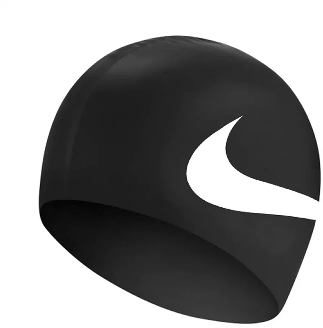 NIKE 耐吉 SWOOSH 成人矽膠泳帽 NESS8163-001, 黑色, 1件