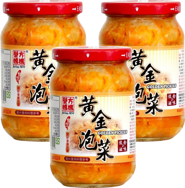 譽方媽媽 黃金泡菜, 360g, 3罐