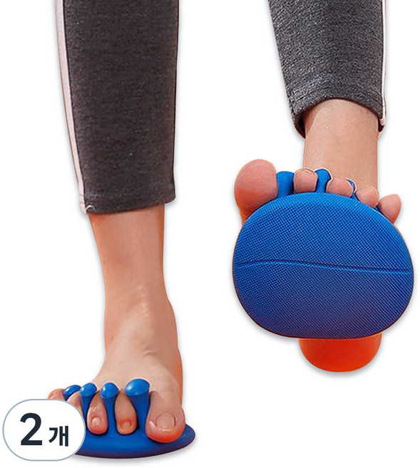 휴다온 오다리 운동 바른자세 슬리퍼, 2세트, 블루