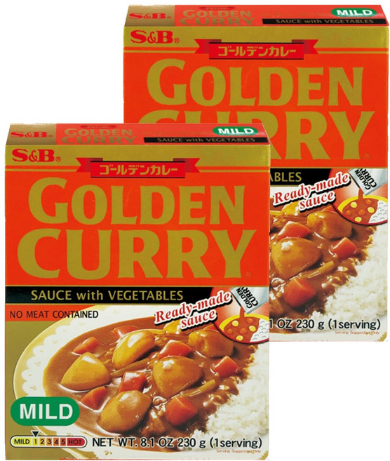 에스앤비 골든카레 소스 위드 베지터블 순한맛, 2개, 230g