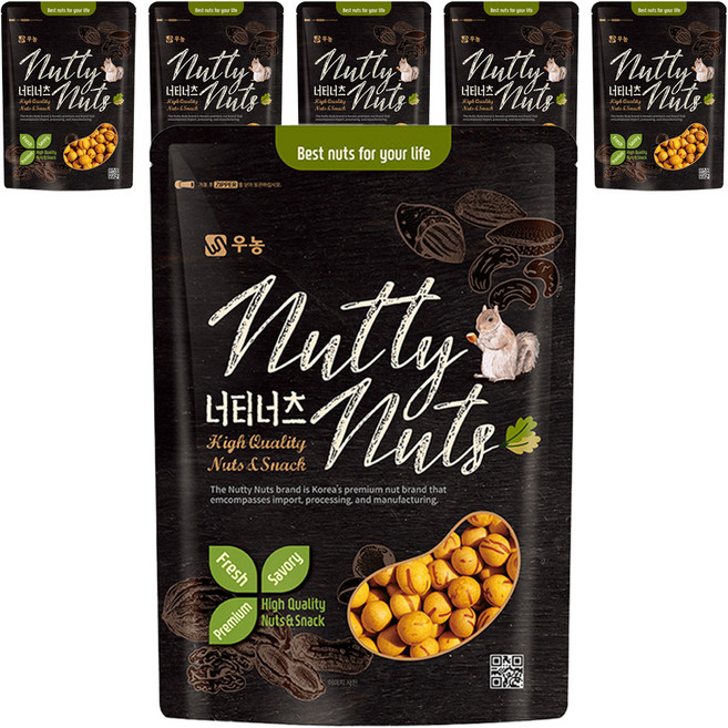 우농 꼬마 오징어땅콩, 500g, 6개