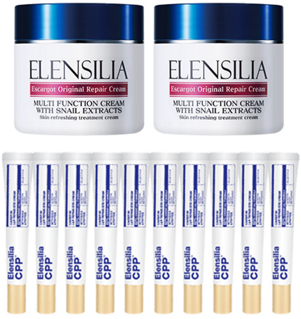 엘렌실라 대용량 달팽이크림 100g x 2p + 캐비어 아이크림 20g x 10p 세트, 1세트