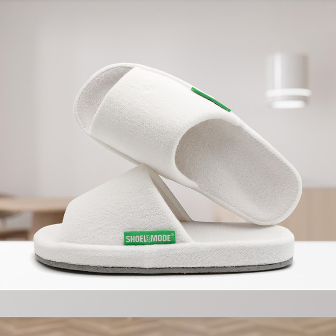 슈라모드 테리 리커버리 거실화, 크림, 1개