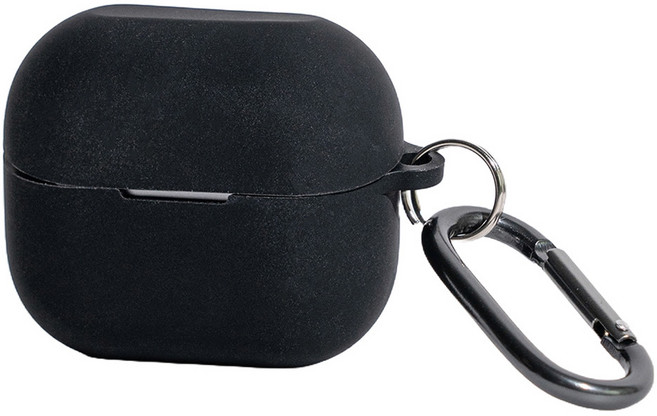 구스페리 갤럭시버즈 실리콘 컬러 케이스, 블랙, 1개, 버즈3 프로 / 3 / 3 FE