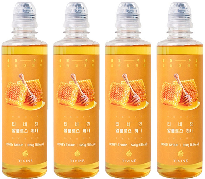 티바인 알룰로스 허니, 520g, 4개