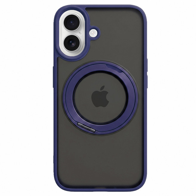 Bebehome Core iPhone 17 360度旋轉支架磁吸手機殼 支援MagSafe 深藍色
