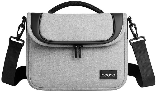 baona 包納 質感灰側背式數位單眼相機包 一機一鏡, 灰色, 1個