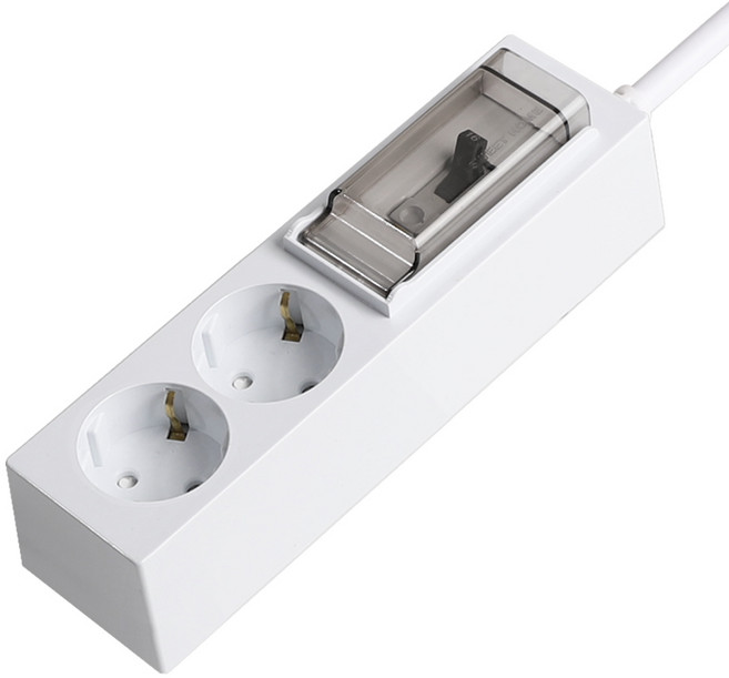 스윗홈 고용량 접지 배선차단 멀티탭 2구, 3m, 혼합색상, 1개