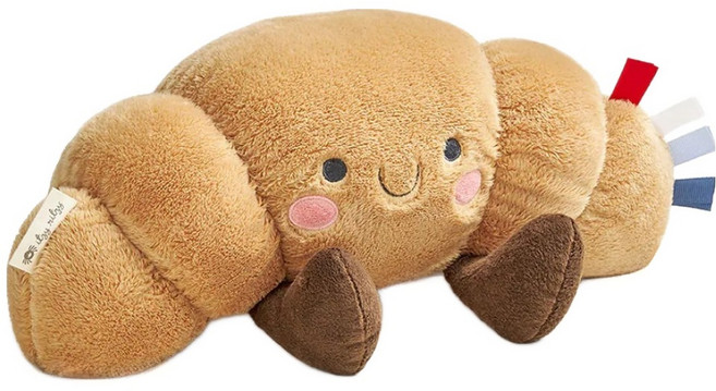 itzy ritzy 微笑安撫玩偶, 香酥可頌, 1個