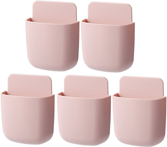 메이크마인 다용도 리모컨 거치대 핑크, 5개