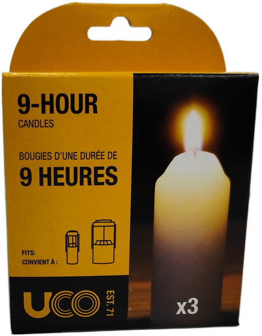 UCO 石蠟蠟燭 L-CAN3PK 3支, 無香, 142g, 1盒