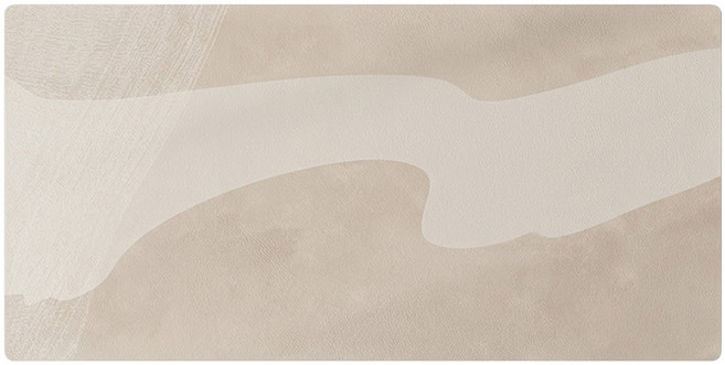 西格傢飾 侘寂風Q彈矽膠皮革桌墊 3kg, 120 x 60cm, 倦尾淺淺 米色, 1個