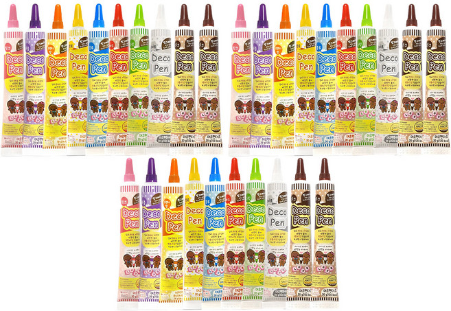 초코 데코펜 10종 세트, 3세트, 20g