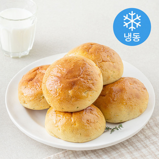 그림의빵 아침엔 저당안심 야채모닝빵 6개입 (냉동), 216g, 1개