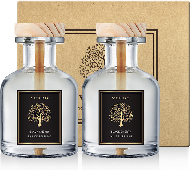 베르도 차량용 방향제 150ml 2p, 블랙체리, 1세트