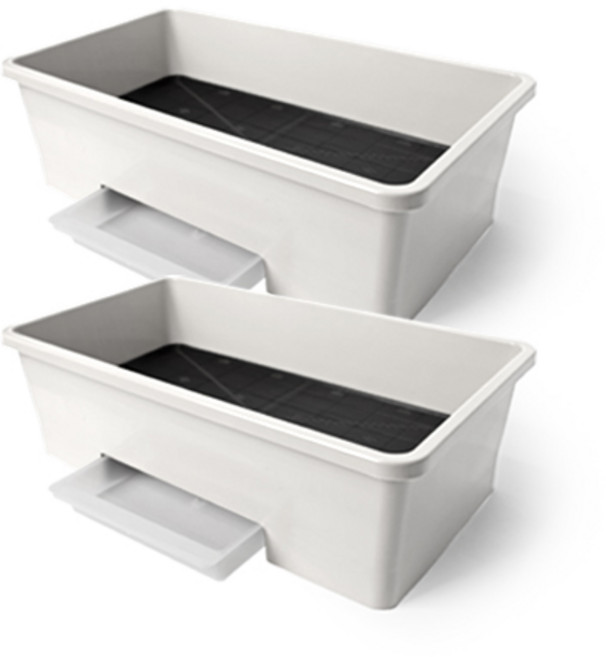 플라팜 베란다 텃밭화분 20L, 화이트, 2개