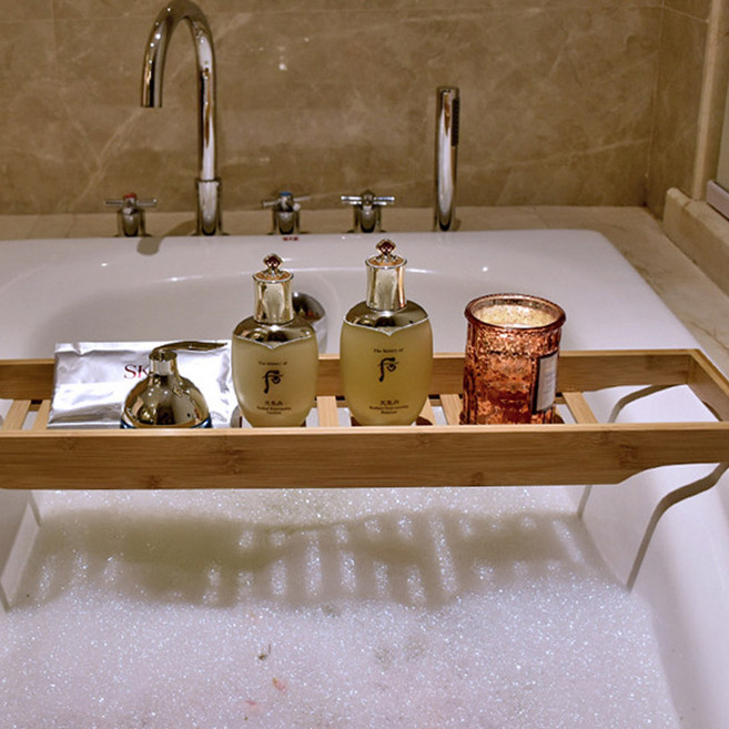 마켓플랜 원목 반신욕 욕조 트레이, 1개