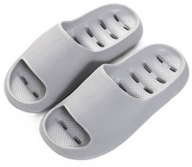 글랑앤 미끄럼방지 욕실화 실내화 남성용, 그레이, 1개