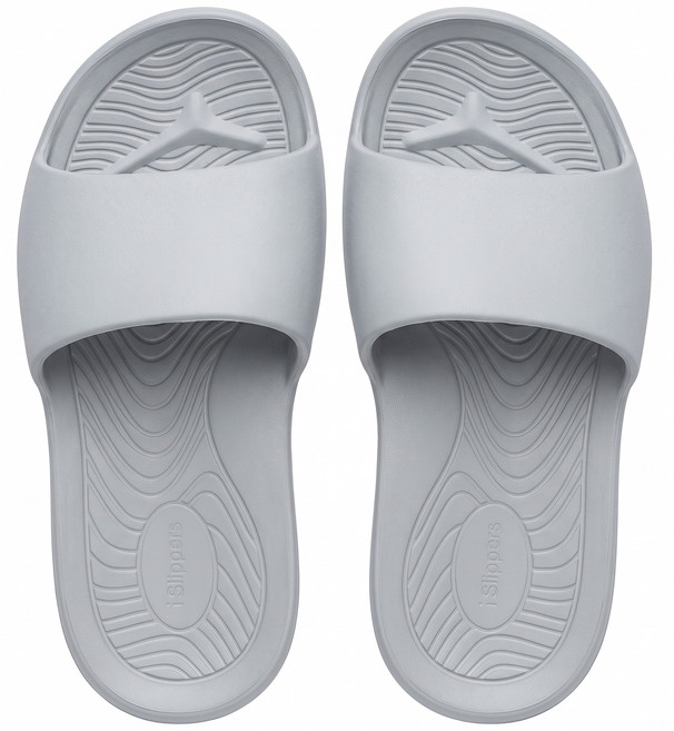 TAIWAN SLIPPER 台灣犀利趴 台灣製造 日光系列 一體成型輕巧室內拖鞋 冰川灰 M(24cm) 1雙