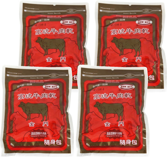 高坑 高粱酒辣味牛肉角, 160g, 4包