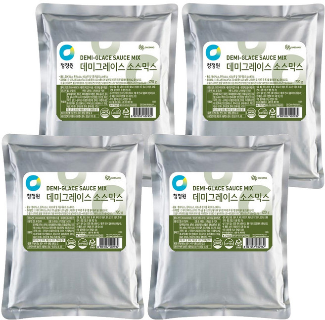 청정원 데미그레이스 소스믹스, 720g, 4개