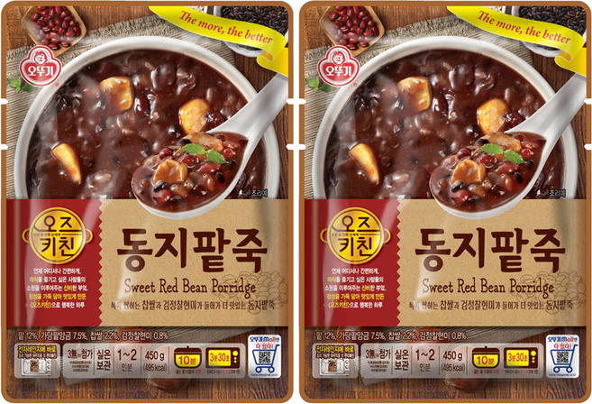 오즈키친 동지팥죽, 450g, 2개