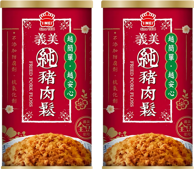 義美 純豬肉鬆, 175g, 2罐