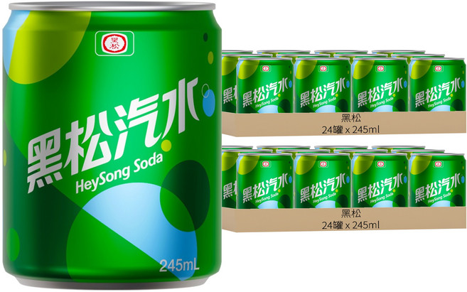黑松 汽水, 245ml, 48罐