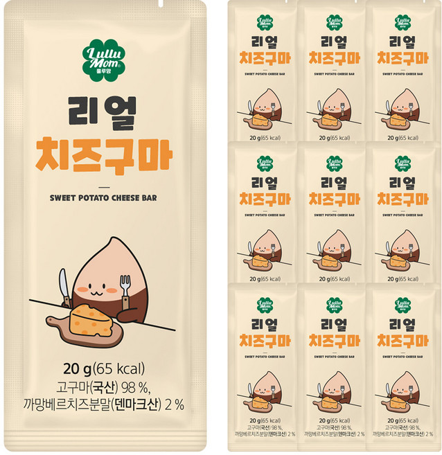 룰루맘 리얼치즈구마, 20g, 10개