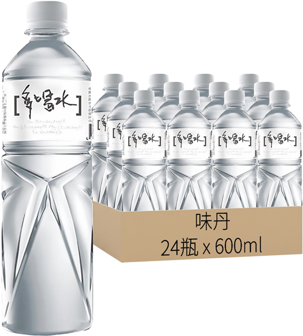 多喝水 礦泉水, 600ml, 24瓶