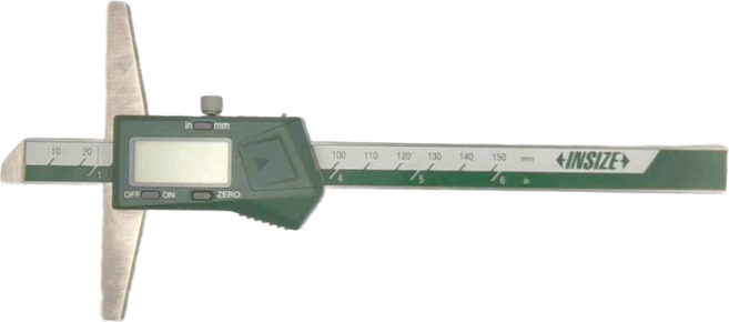 INSIZE 深度數位卡尺 1141-150A 不鏽鋼, 1個