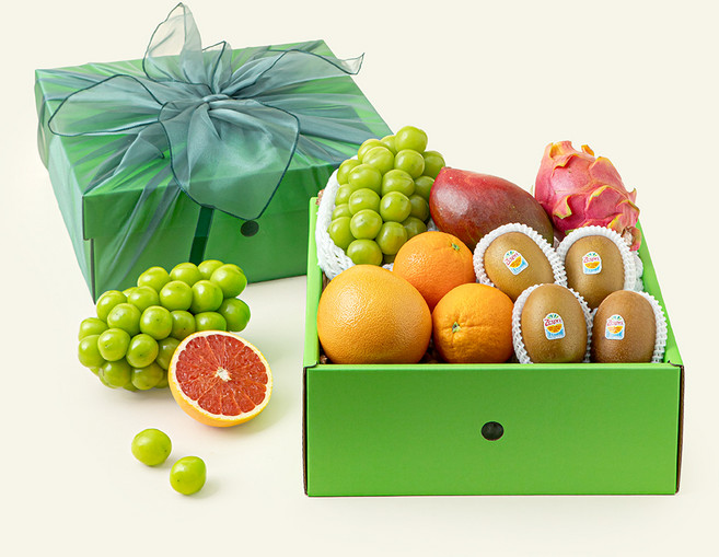 온브릭스 과일 6종 선물세트 민트 1호 2.88kg(고급보자기 포함), 1세트