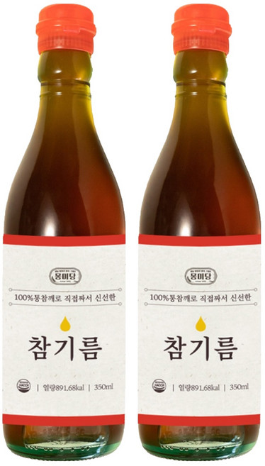 몽미당 참기름, 350ml, 2개