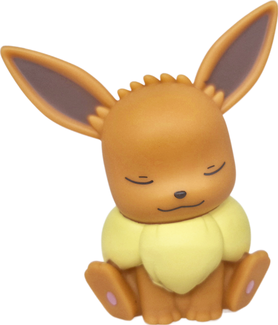 PoKeMoN 寶可夢 酷炫迷你小夜燈 9 x 9 x 10.2cm 14歲以上 80g, 伊布 棕色