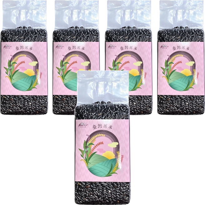 茂格生機 黑秈糙米, 600g, 5包