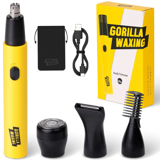 고릴라왁싱 4in1 멀티트리머 코털제거기, Purple Gorilla-TN588, 제모면도기