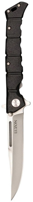 美國 Cold Steel 冷鋼折刀 Luzon 中型 8Cr13MoV不銹鋼GFN柄附輔助加強鎖定裝置, 黑色, 1支