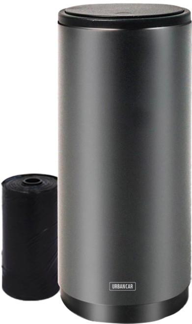 어반카 차량용 슬림 원터치 휴지통 대형 + 봉투 30매, 다크그레이, 1세트