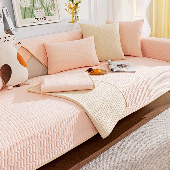寢室安居 冰絲涼感乳膠沙發墊 2個