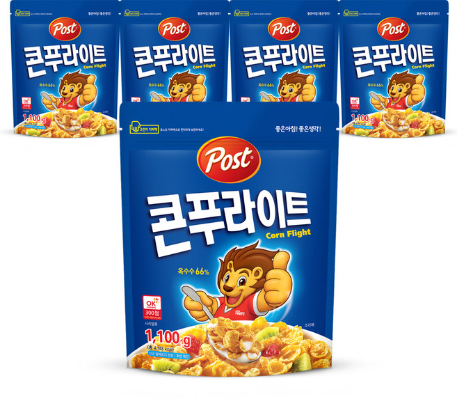포스트 콘푸라이트 시리얼, 1.1kg, 5개