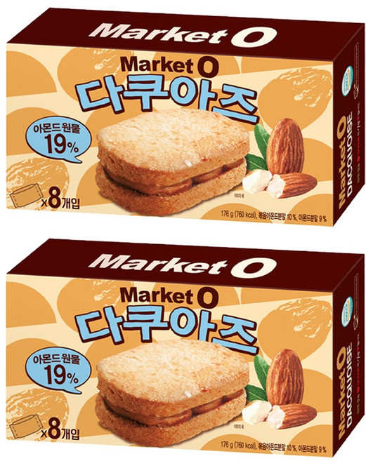 오리온 마켓 오 다쿠아즈, 176g, 2개